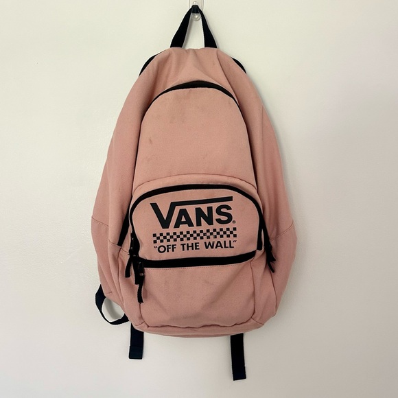 Vans Off the Wall Motivee 3-B Large Laptop Backpack Pink - Picture 1 of 5
